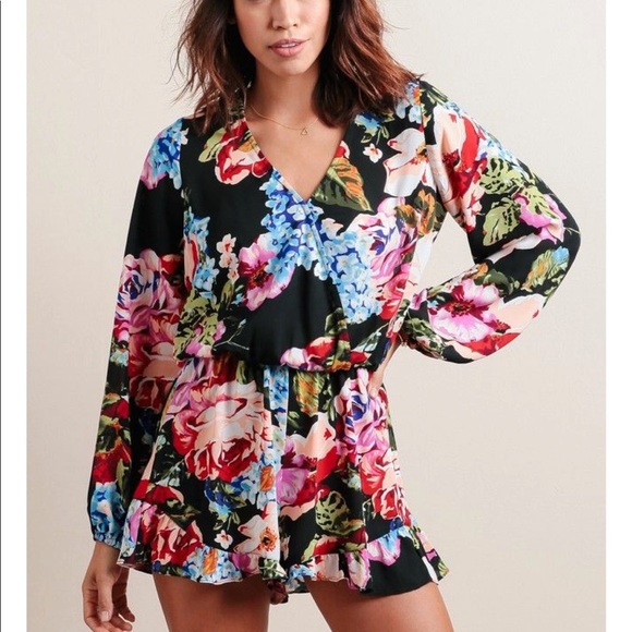 Show Me Your MuMu Pants - SMYM Rocky Romper in Country Garden